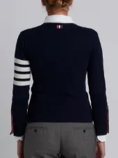 4-bar stripe cardigan