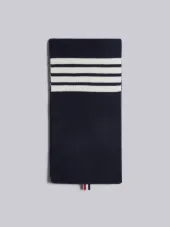 4-Bar Stripe Cashmere Rib Scarf