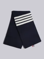 4-Bar Stripe Cashmere Rib Scarf