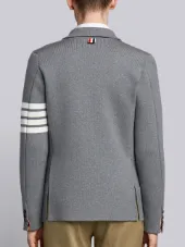 4-Bar Stripe Double-Breasted Merino Wool Sport Coat