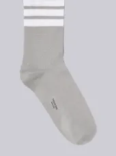 4-Bar Stripe Lightweight Cotton Mid-Calf Socks