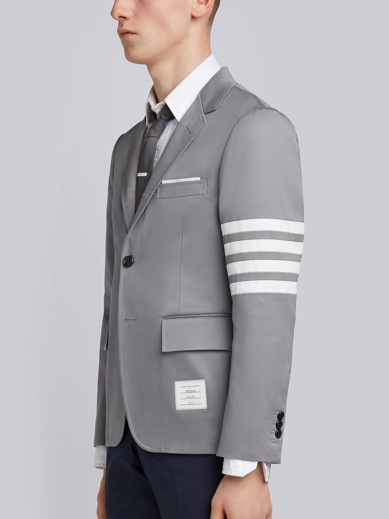 4-bar stripe single-breasted blazer
