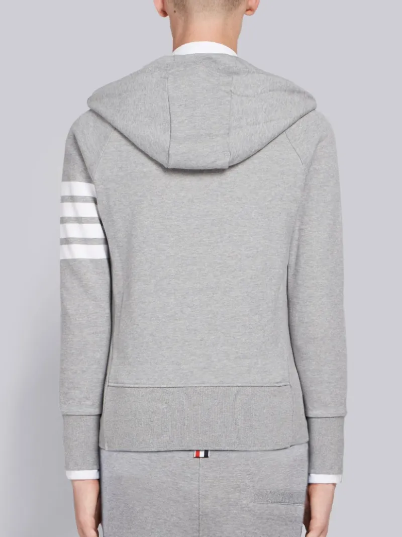 4-Bar zip-up hoodie