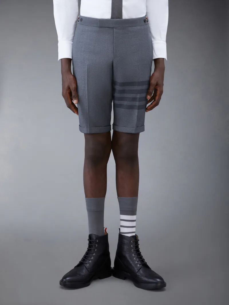 ツイル スクールユニフォーム 4-BAR ローライズ ショートパンツグレー  