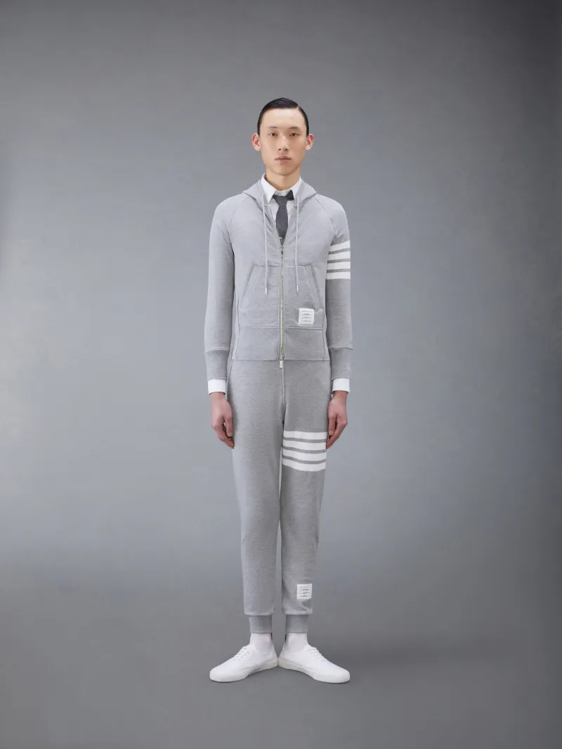 4-Bar ジップアップ パーカーグレー | Thom Browne 公式オンラインサイト