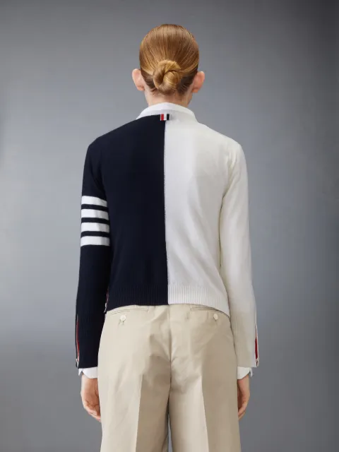 手編みケーブルニット クロップ カーディガン100 white | Thom
