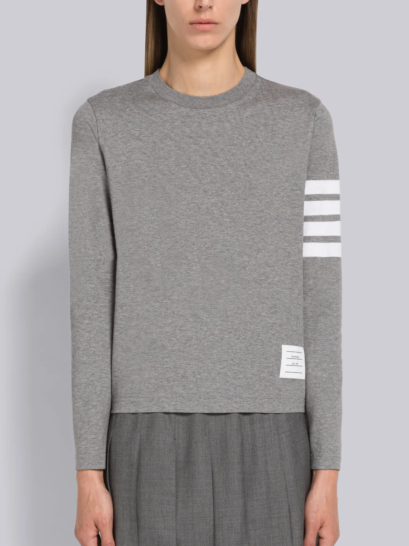 4BAR ロングTシャツグレー | Thom Browne 公式オンラインサイト
