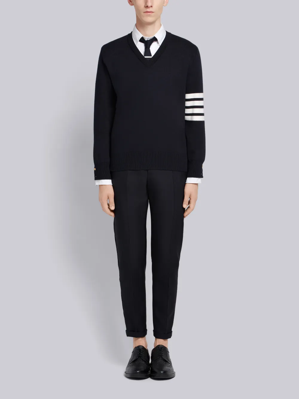 THOM BROWNE コットンクレープ ミラノステッチ 4BARプルオーバー