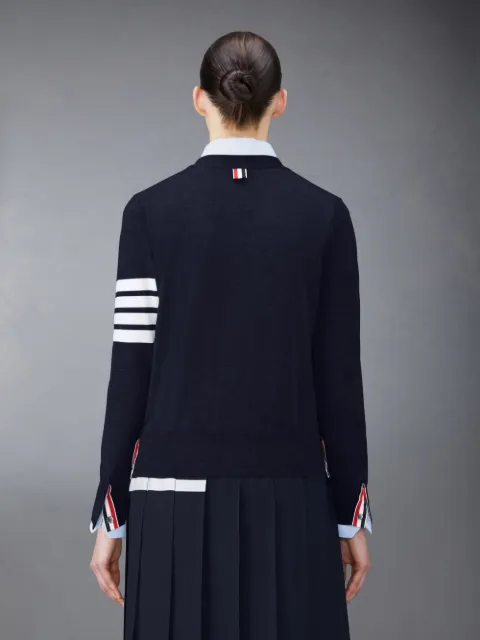 4-Bar カシミア カーディガンブルー | Thom Browne 公式オンラインサイト