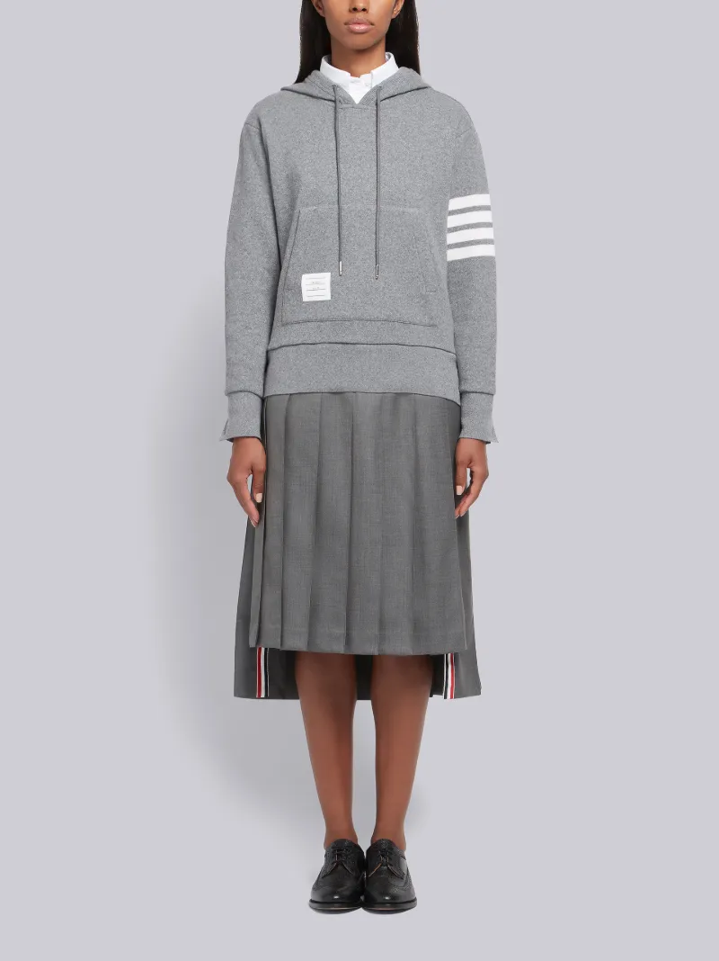 リラックスフィット プルオーバー ダブルフェイス カシミア 4BAR  