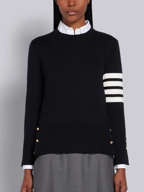 THOM BROWNE コットンクレープ ミラノステッチ 4BARプルオーバー