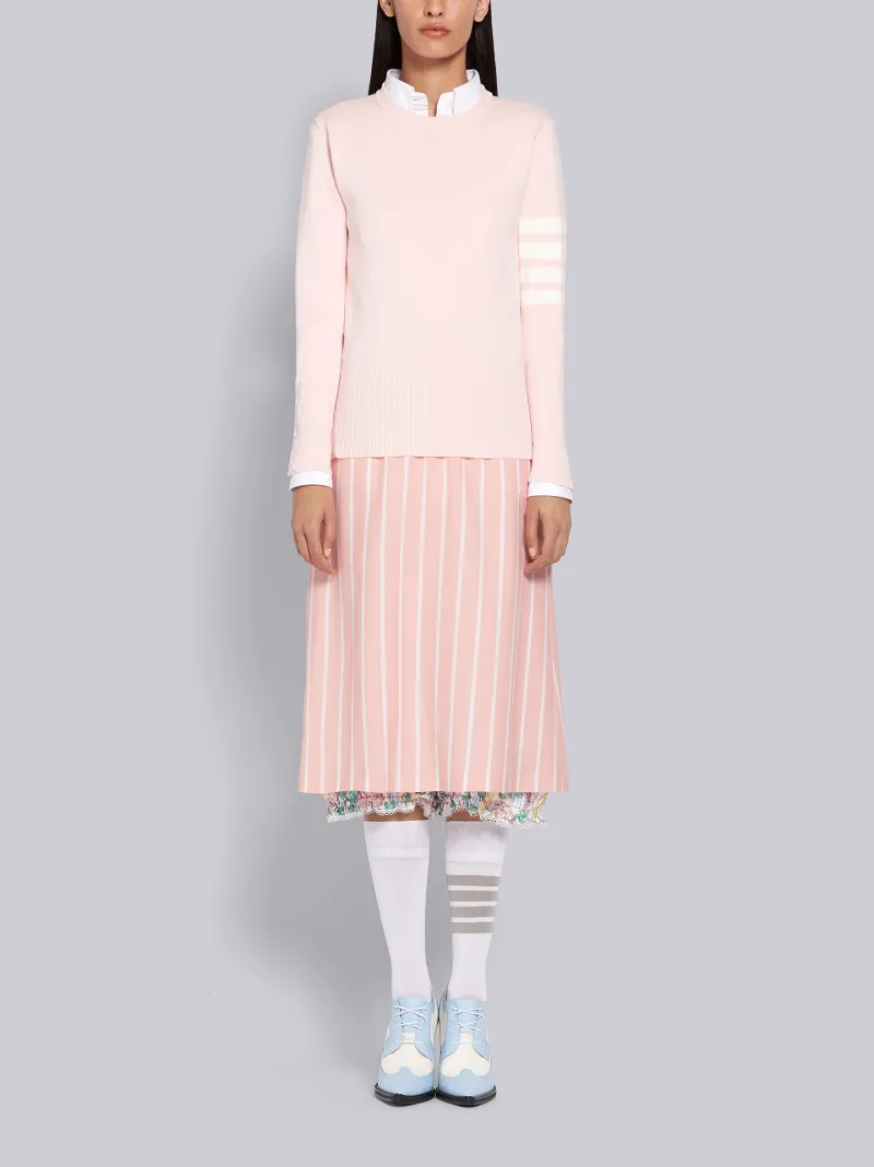 美品THOM BROWNEコットンクレープ ミラノステッチ 4BARプルオーバー THOM BROWNE コットンクレープ ミラノステッチ 4BARプルオーバー