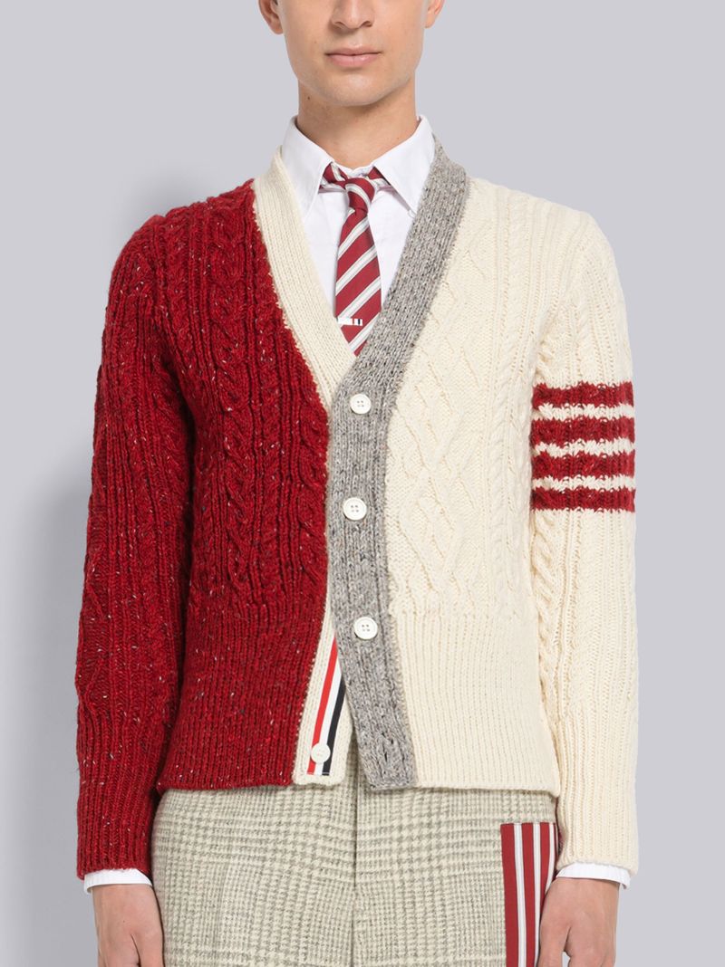 新品未使用タグ付 THOM BROWNE ファンミックス アランケーブル ニット-