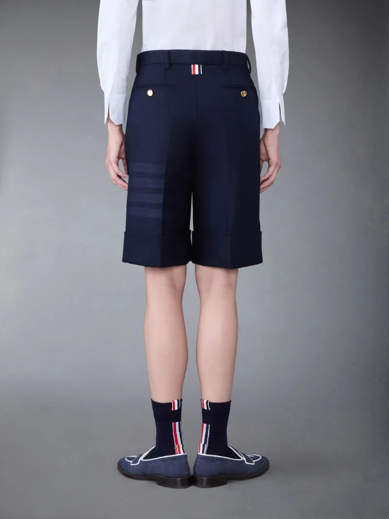 THOM BROWNE （トムブラウン） ショートパンツ ネイビーブルー - 通販