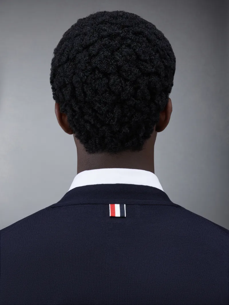 4BAR カーディガンブルー | Thom Browne 公式オンラインサイト 4BAR カーディガンブルー | Thom Browne 公式オンラインサイト