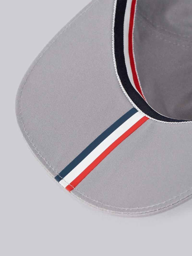 6-Panel Baseball Cap With Red, White And Blue Seam Tape In High Density Cotton Twill