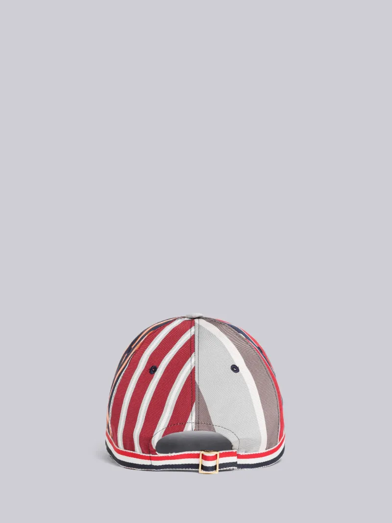 THOM BROWNE ストライプ クラシック 6パネル ベースボール キャップ THOM BROWNE ストライプ クラシック 6パネル ベースボール キャップ