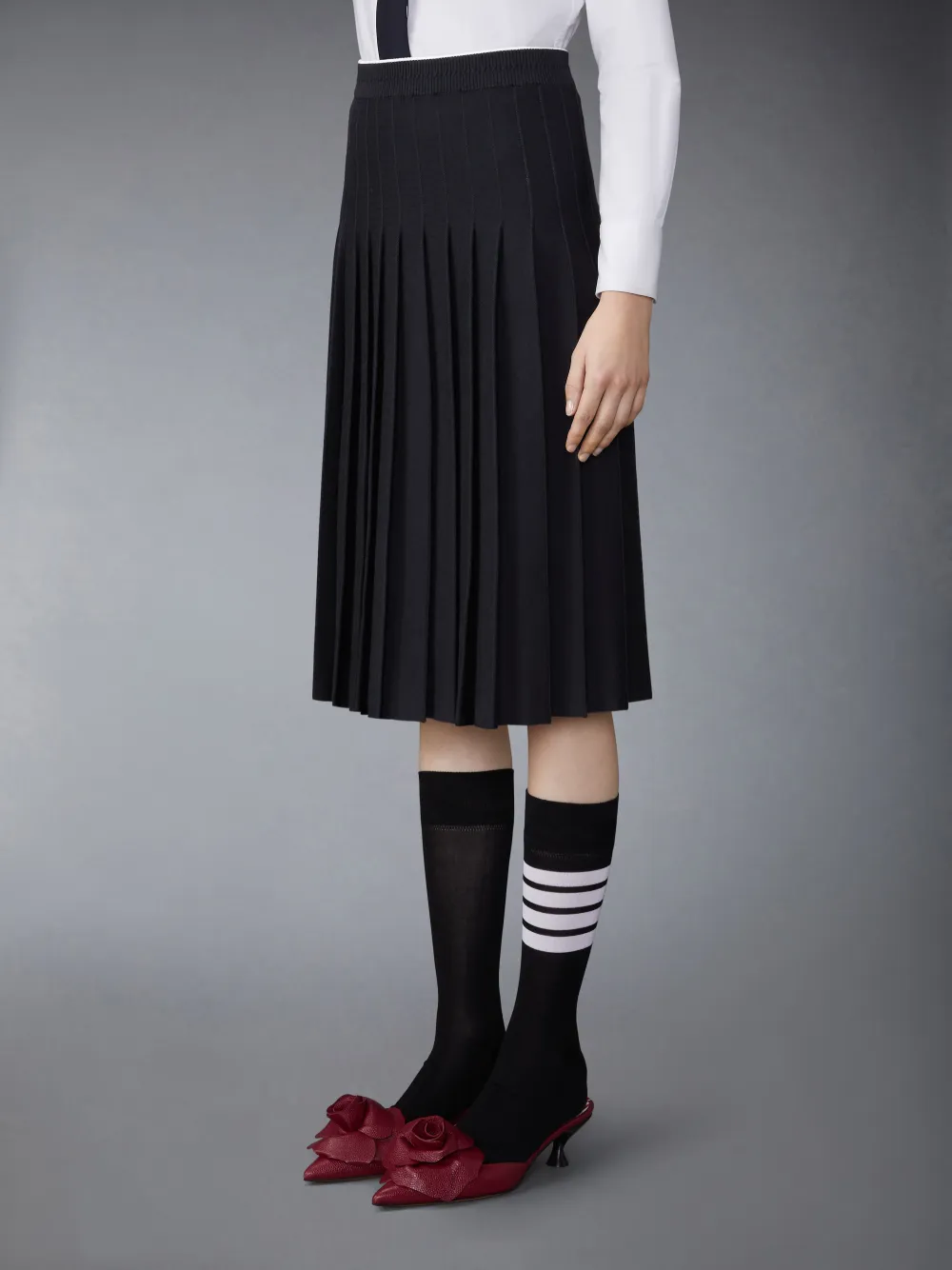 Martin Kim ブラック プリーツスカート Martin Kim ブラック プリーツスカート