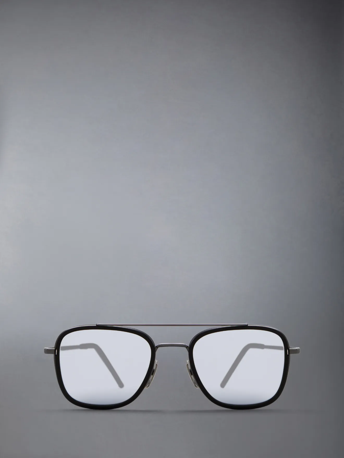 Acetate And Titanium Rectangular Aviator Sunglasses | Thom Browne