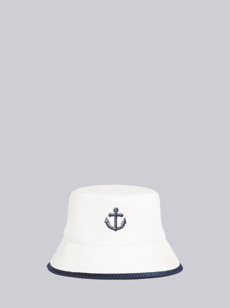 Anchor Embroidery Bucket Hat | Thom Browne