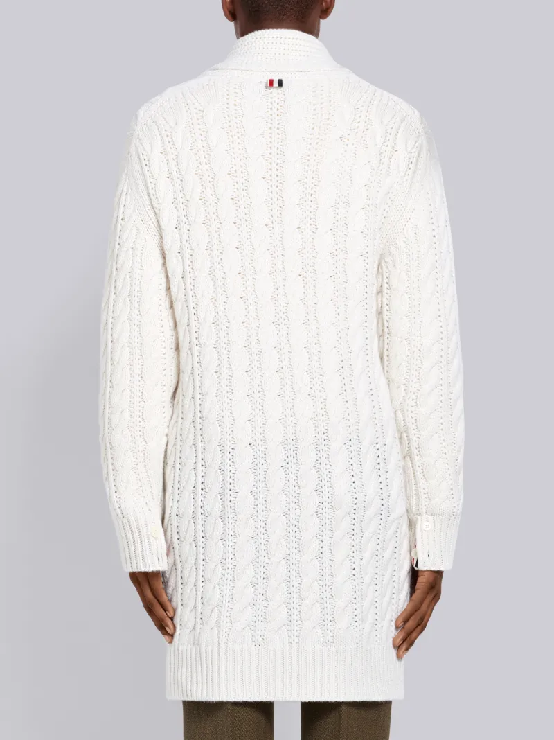 Aran Cable Cashmere Cardigan