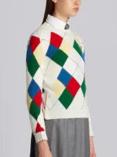 Argyle intarsia sweater