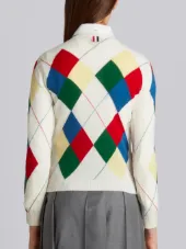 Argyle intarsia sweater