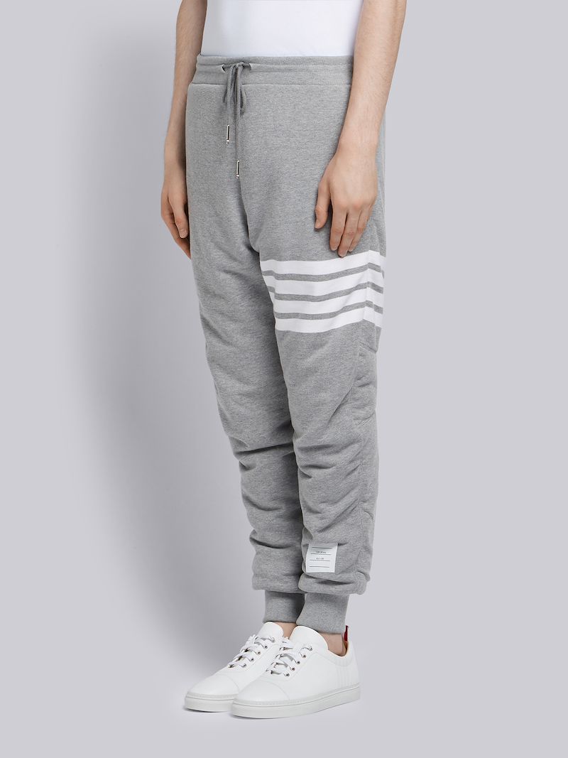 thom browne black sweatpants