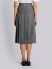 asymmetric pleated skirt