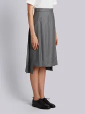 asymmetric pleated skirt