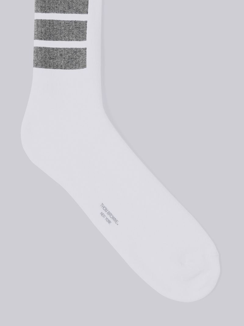 ATHLETIC TERRY STITCH COTTON 4-BAR CREW SOCKS