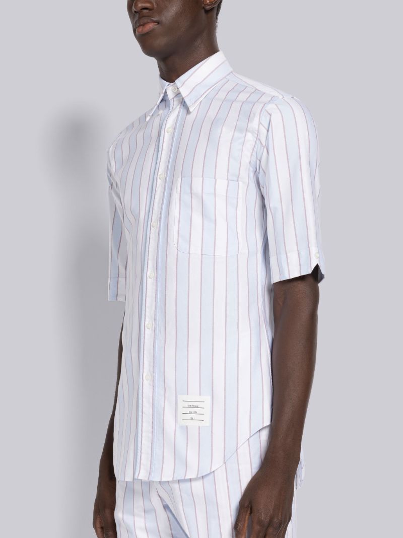 Awning Stripe Oxford Short Sleeve Shirt