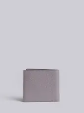 Billfold Wallet In Grey Pebble Grain