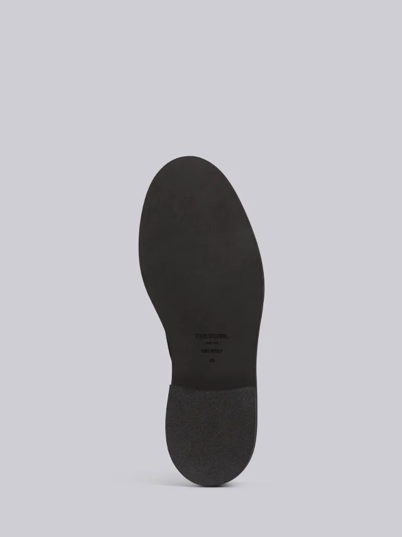Black Calf Leather Micro Sole Uniform Shoe