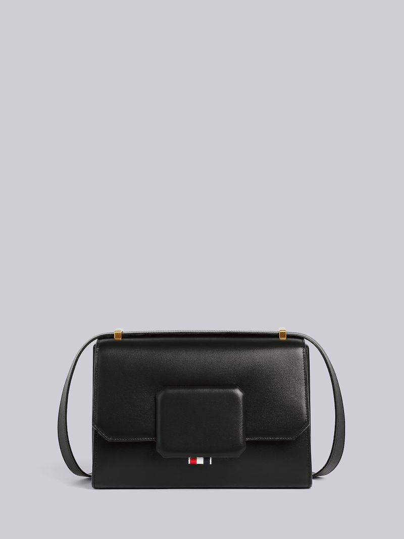 Black Calfskin Large Box Bag | Thom Browne Official