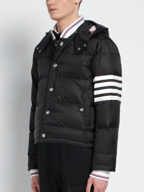 Navy Matte Nylon 4-Bar Down Bomber 