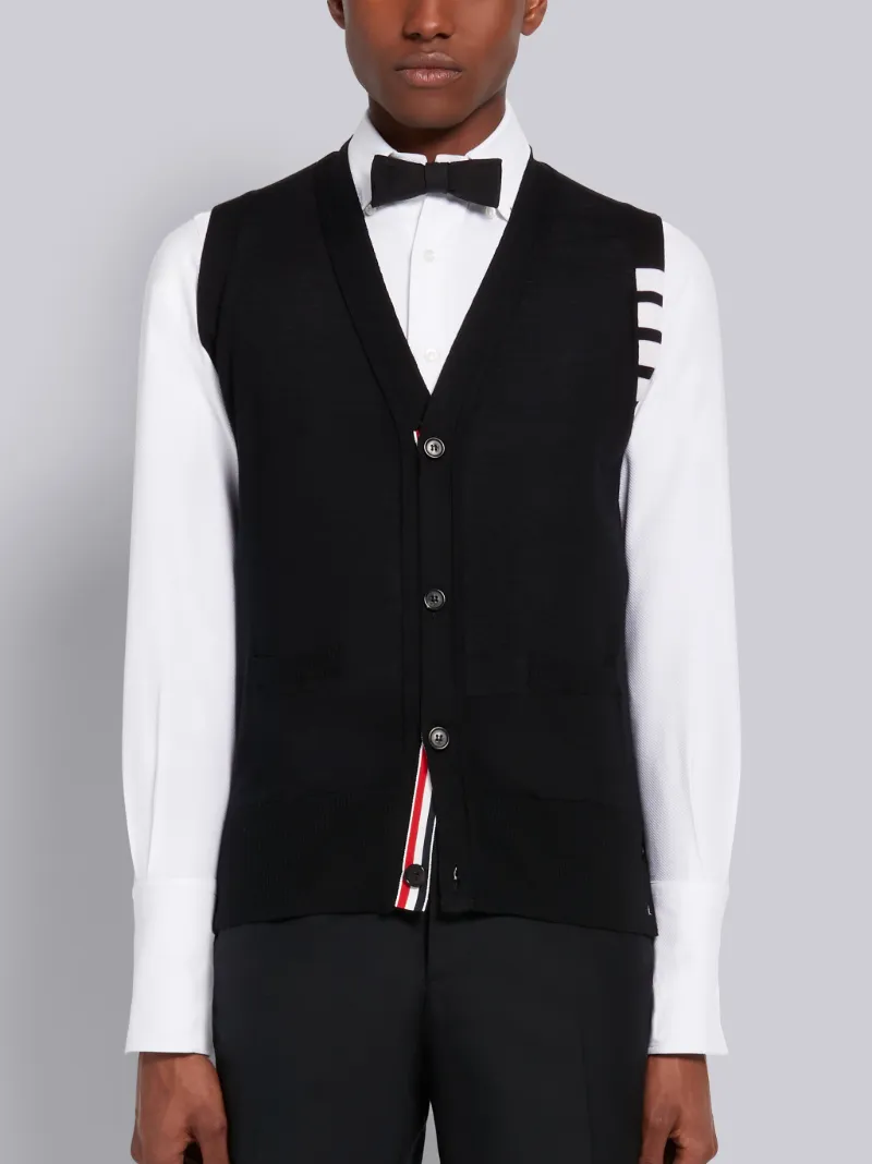 thom browne black cardigan