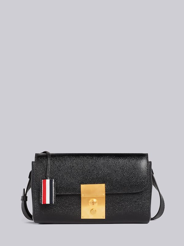 Black Pebble Grain Leather Mr. Thom Belt Bag