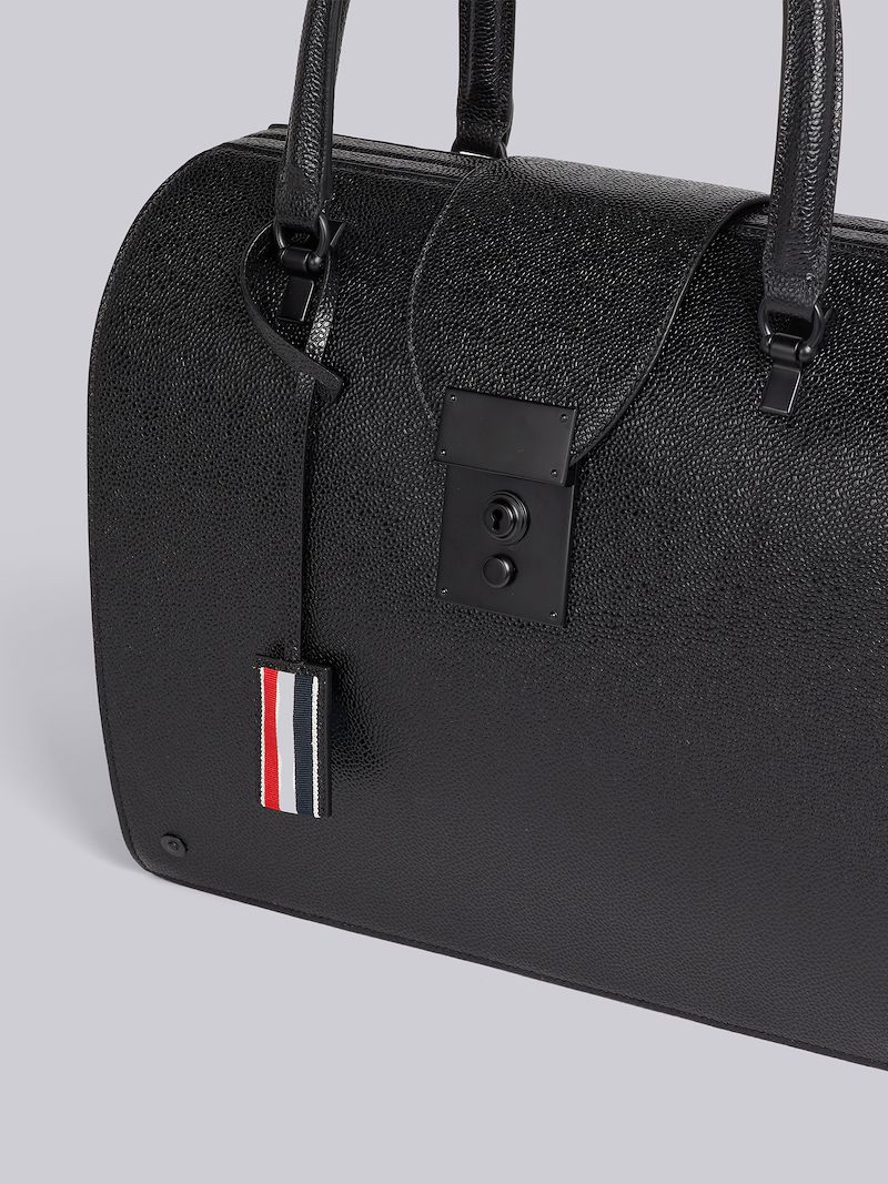 Black Pebble Grain Leather Tonal Hardware Mrs. Thom Bag