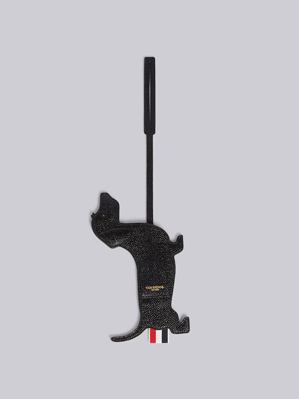 Black Pebbled Hector Icon Luggage Tag