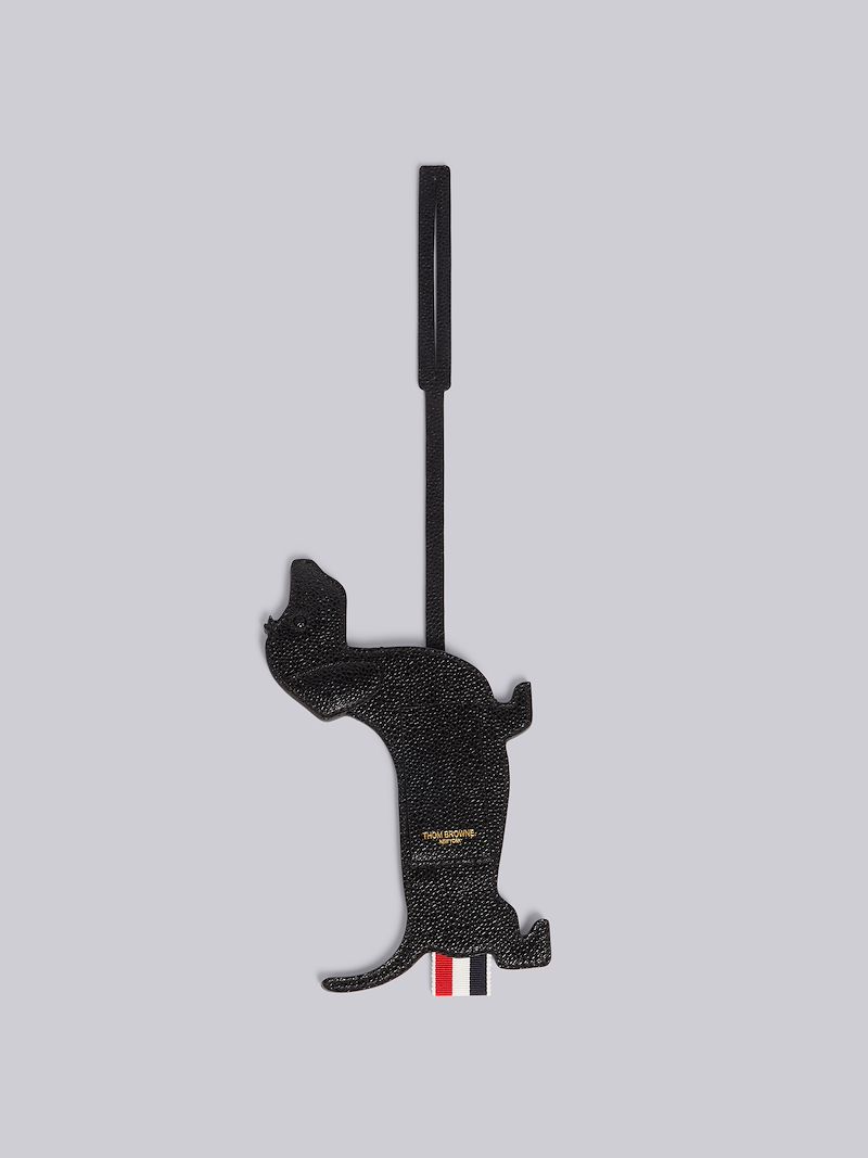 Black Pebbled Hector Icon Luggage Tag