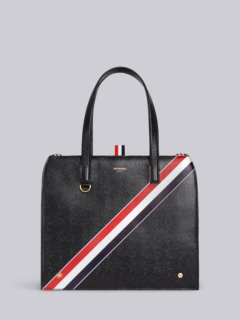 Black Pebbled RWB Frame Mrs. Thom Tote