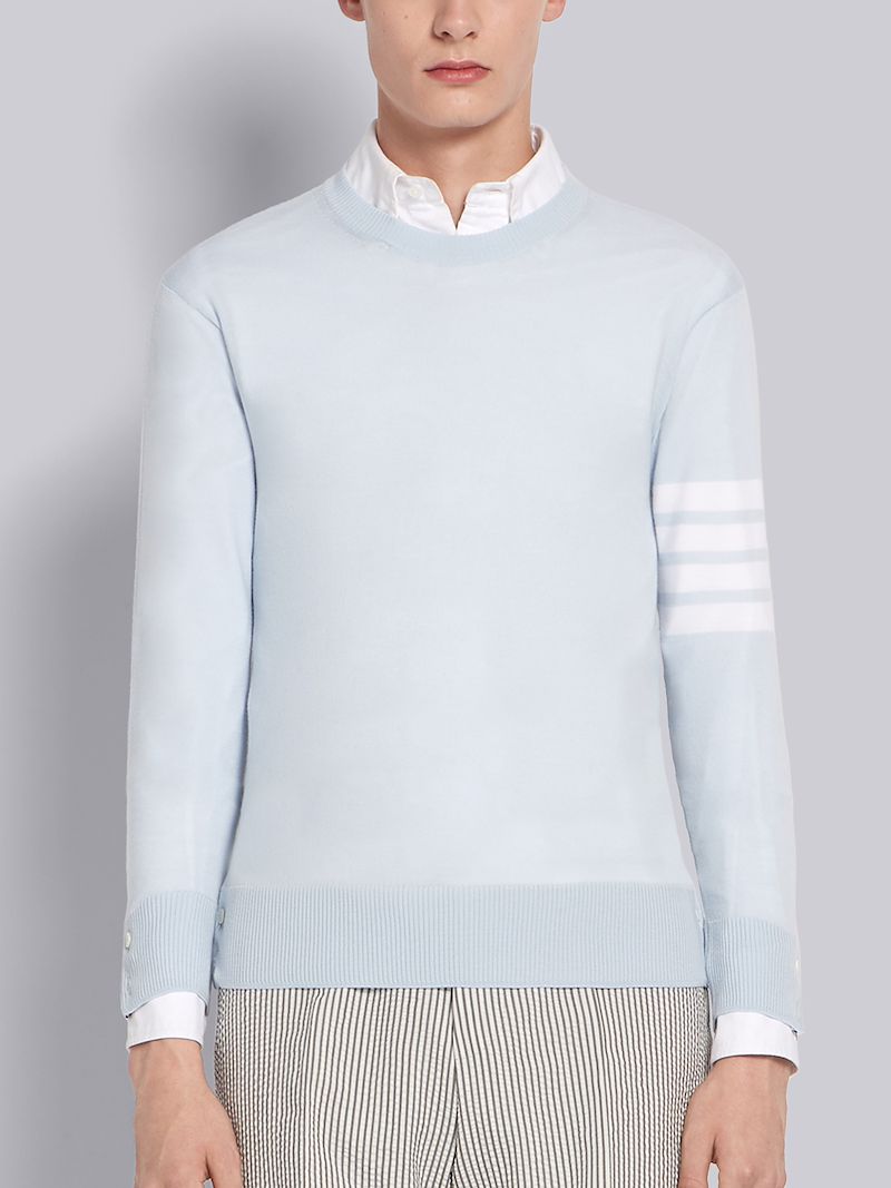 THOM-BROWNE Men Women Round neck Sweater Crew Neck