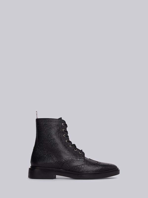 brogue-detail ankle boots
