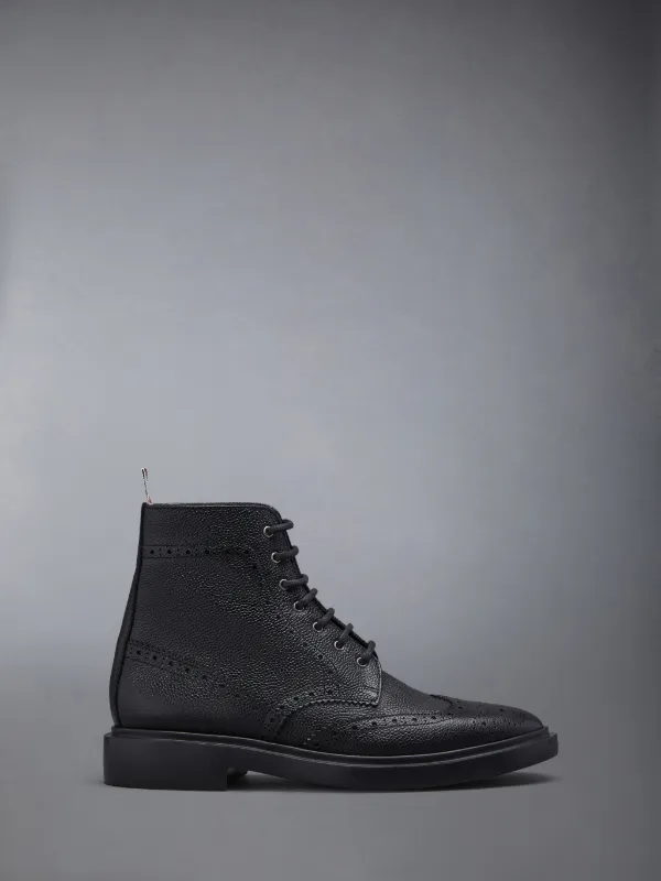 brogue-detail ankle boots