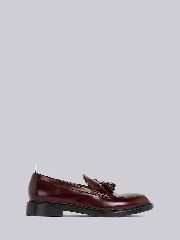 Burgundy Calf Leather Tassel Loafer