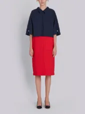 Button Back Polo Shirt In Salt Shrink Cotton