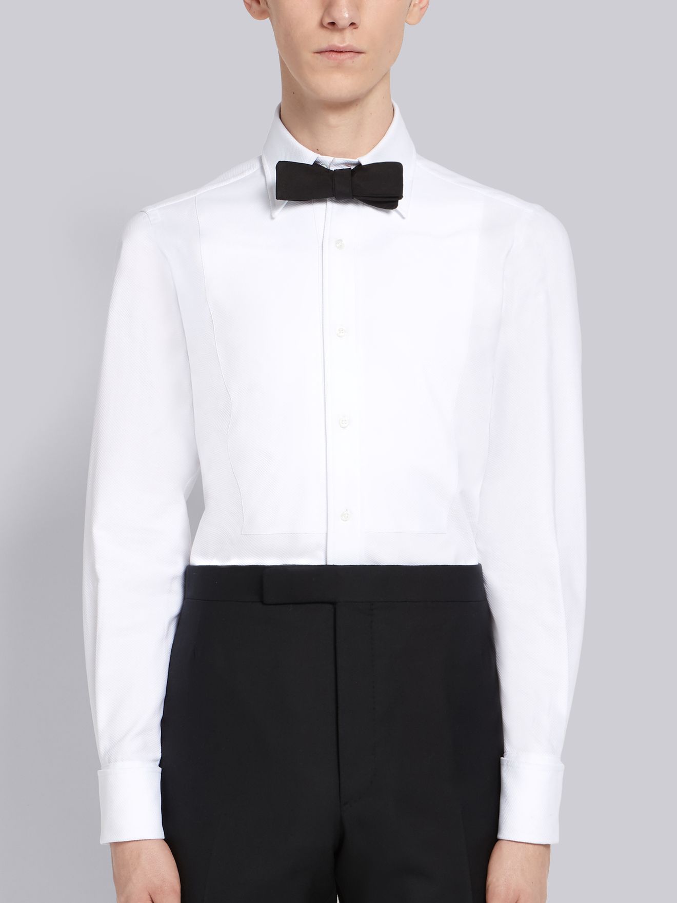 pique bib tuxedo shirt