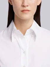Button Down Pleated Bottom Shirtdreshort Sleeve With Belt In School Uniform Plain Weave