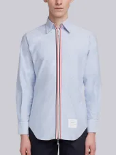 button down zip front shirt